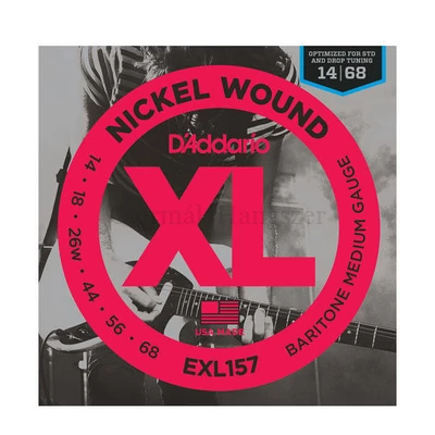 Elektromos gitárhúrkészlet bariton D'Addario EXL157 14-68