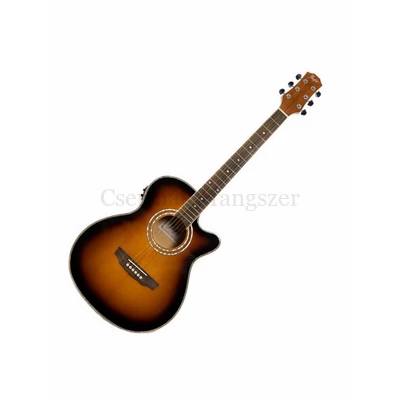 Elektro-akusztikus gitár Flight, 2 tónusú Sunburst