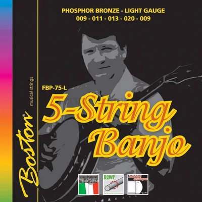 Banjo húr 5-húros szet, nikkel, lite, 010-013-015-024-010