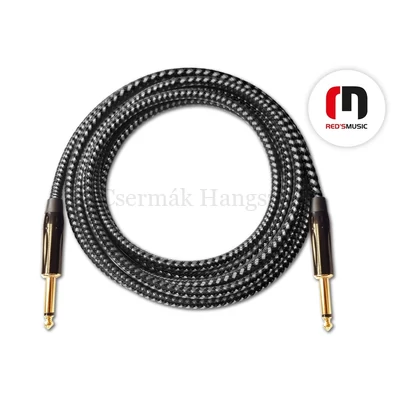 Gitárkábel, Jack 6,3 mono - Jack 6,3 mono, 3 m standard  