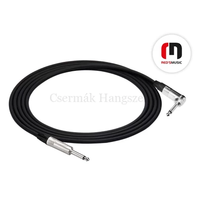 Gitárkábel, Neutrik pipa Jack 6,3 mono - Neutrik Jack 6,3 mono, 6 m standard