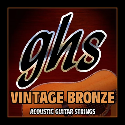 Akusztikus gitárhúr készlet GHS Vintage bronz 10-46