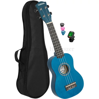 Ukulele szoprán Bundle, kék