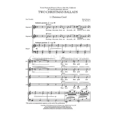 Mechem, Kirke, Two Christmas Ballads