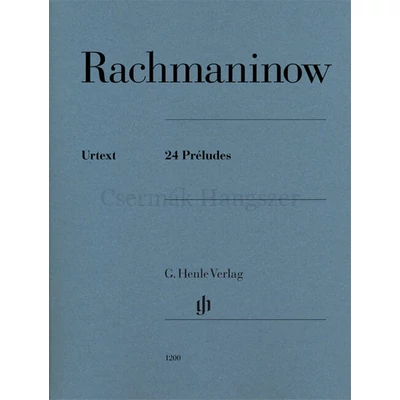 Rachmaninov, Sergey Vasilyevich, 24 Préludes