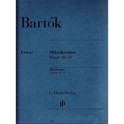 Bartók Mikrokosmos III-IV. Urtext G. Henle Verlag