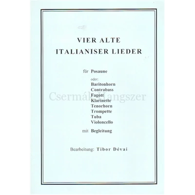 VIER ALTE ITALIANISER LIEDER
