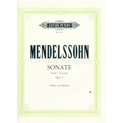 SONATE F-MOLL OP.4. VIOLINE UND KLAVIER