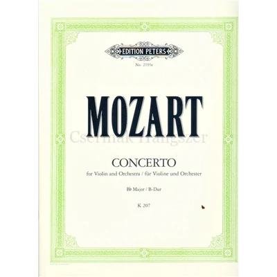 CONCERTO B-DUR KV.207.FOR VIOLIN AND ORCHESTER