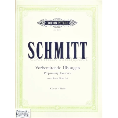VORBEREITENDE ÜBUNGEN OP.16FÜR KLAVIER