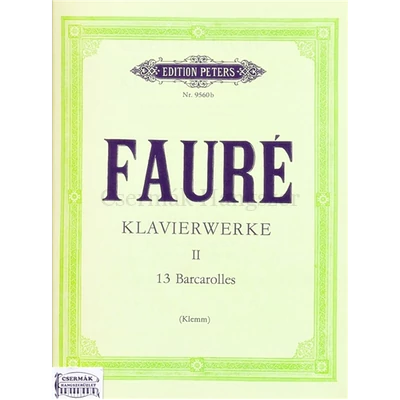 KLAVIERWERKE II. 13 BARCAROLLES