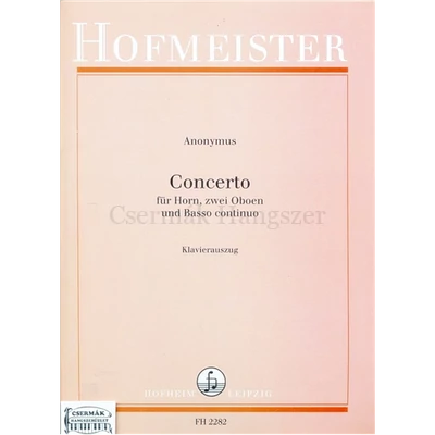 CONCERTO FÜR HORN,ZWEI OBOEN UNDBASSO CONTUNUO