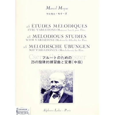 25 ÉTUDES MÉLODIQUES AVEC VARIATIONS (MOYENNE FORCE) POUR FLUTE