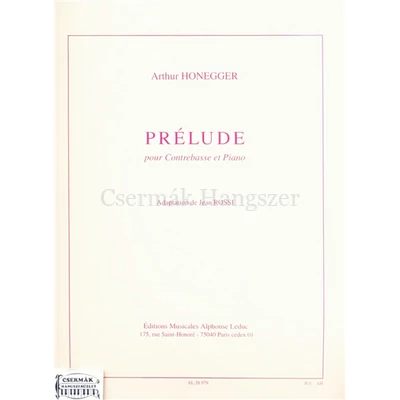PRÉLUDE POUR CONTRABASSE ET PIANO