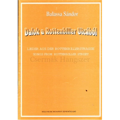 DALOK A ROTTENBILLER UTCÁBÓL OP.1.(1955-1957)