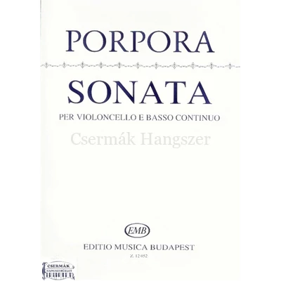 SONATA PER VIOLONCELLO E BASSO CONTINUO