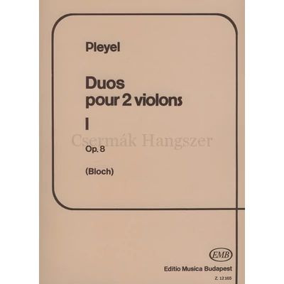 DUÓK HEGEDŰRE I.OP.8.