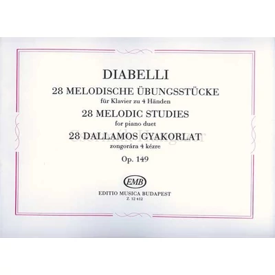 DIABELLI, 28 DALLAMOS GYAKORLAT ZONGORÁRA 4 KÉZRE