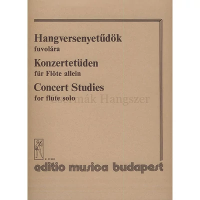 HANGVERSENYETŰDÖK FUVOLÁRA