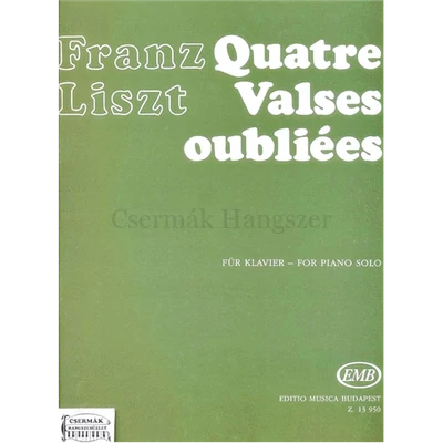 QUATRE VALSES OUBLIÉES  FOR PIANOSOLO  /KÜLÖNNYOMAT/