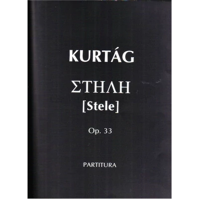 STELE OP.33.PARTITÚRA