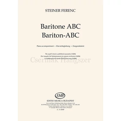 Steiner Ferenc, Bariton-ABC Zongorakíséret
