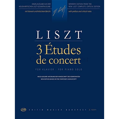 Liszt, 3 Études de concert (3 koncertetűd)