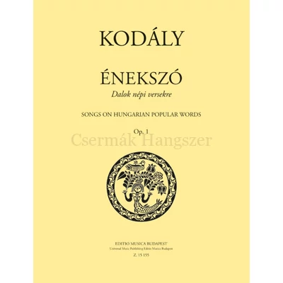 Kodály Zoltán, Énekszó
