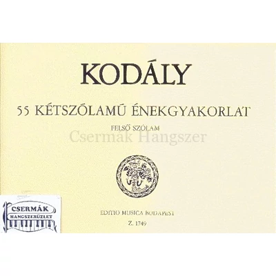 55 Kétszólamú énekgyakorlat FSZ