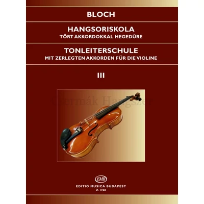 Bloch József, Hangsoriskola 3