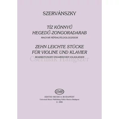 Szervánszky Endre, Tíz könnyű hegedű-zongoradarab