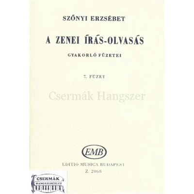 A ZENEI IRÁS-OLVASÁS GYAKORLÓ FÜZE-TEI, 7.FÜZET