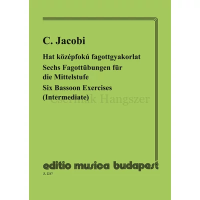 Jacobi, Conrad, Hat középfokú fagottgyakorlat