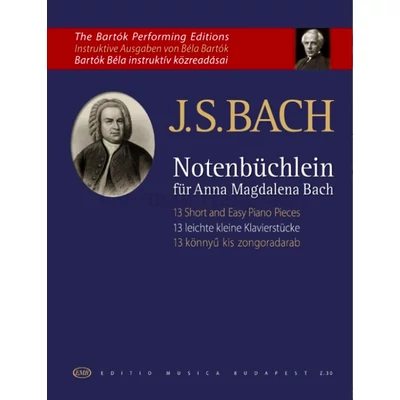 Bach, Johann Sebastian,13 könnyű kis zongoradarab                    