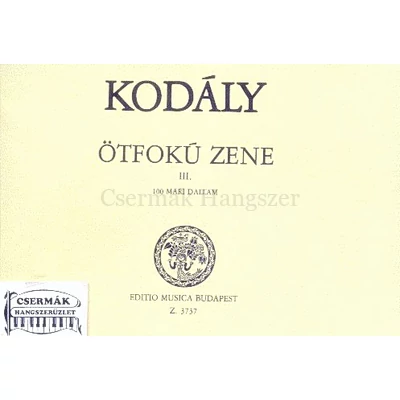 ÖTFOKÚ ZENE III. 100 MARI DALLAM