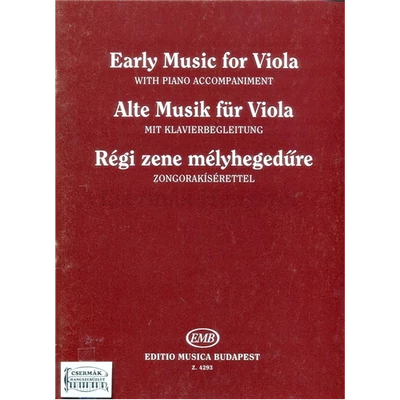 RÉGI ZENE MÉLYHEGEDŰRE ZONGORAKÍSÉ-RETTEL