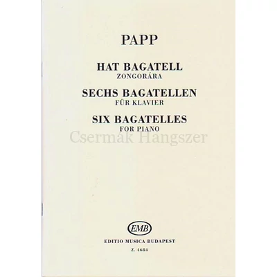 HAT BAGATELL  ZONGORÁRA