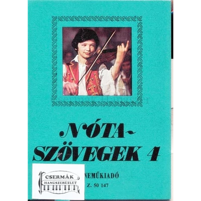 NÓTASZÖVEGEK 4.