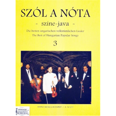 SZÓL A NÓTA.SZÍNE-JAVA 3.40 MAGYAR NÓTA ÉNEK-ÉS HEGEDŰSZÓLAM ZONGORA