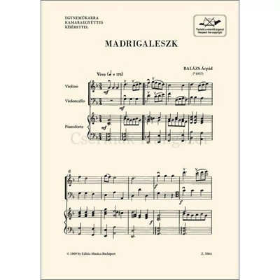 Balázs Árpád, Madrigaleszk
