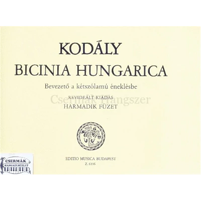 BICINAI HUNGARICA  HARMADIK FÜZET