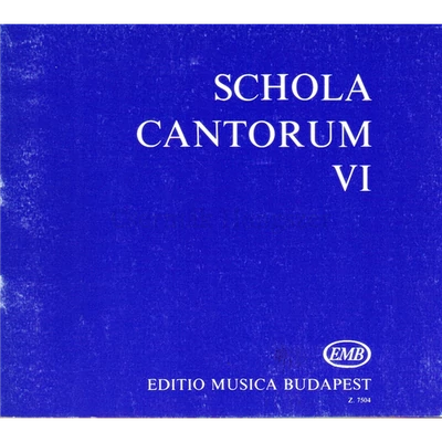 SCHOLA CANTORUM VI. KÉT ÉS HÁROMSZÓLAMÚ MOTETTÁK KARPARTITÚRA