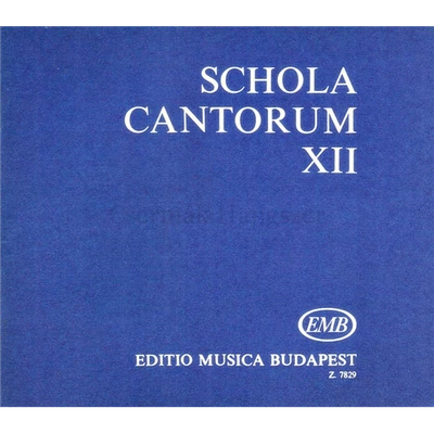 SCHOLA CANTORUM XI.KÉT ÉS HÁROMSZÓLAMÚ MOTETTÁK KARPARTITÚRA