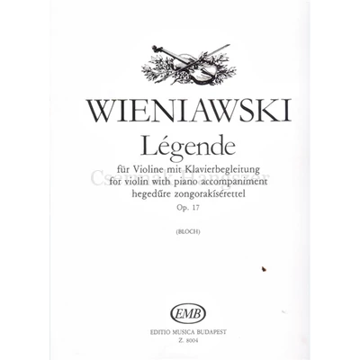 LEGENDA OP.17.HEGEDŰRE ZONGORAKÍSÉRETTEL