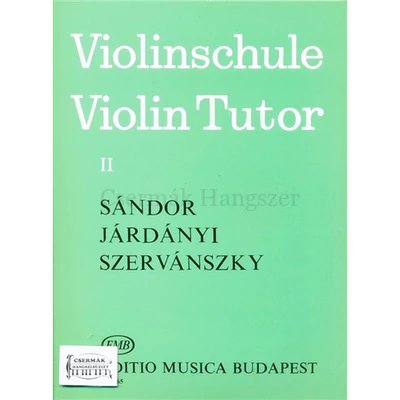 VIOLINSCHULE/VIOLIN TUTOR II.(ANGOLÉS NÉMET NYELVŰ KIADÁS)