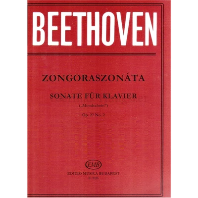 SZONÁTA CISZ-MOLL OP.27.NO.2.ZONGORÁRA "HOLDFÉNY" SZONÁTA