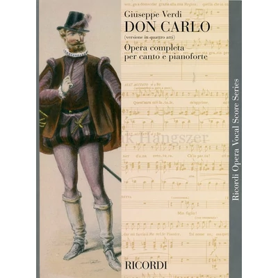 Giuseppe Verdi:, Don Carlo - zongorakivonat (olasz)