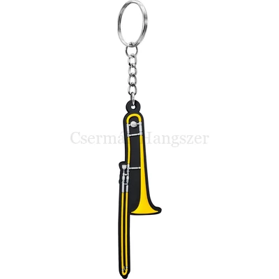 Kulcstartó trombon, sárga kivitelben