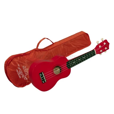 Ukulele készlet Maui  Sunny szoprán piros