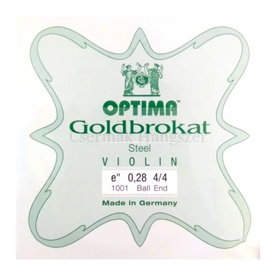 Hegedűhúr Optima Goldbrokat  E